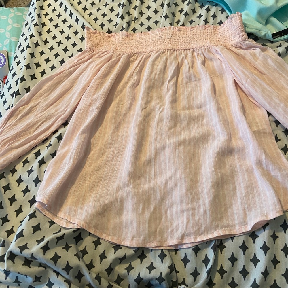 Off the shoulder  stripped top